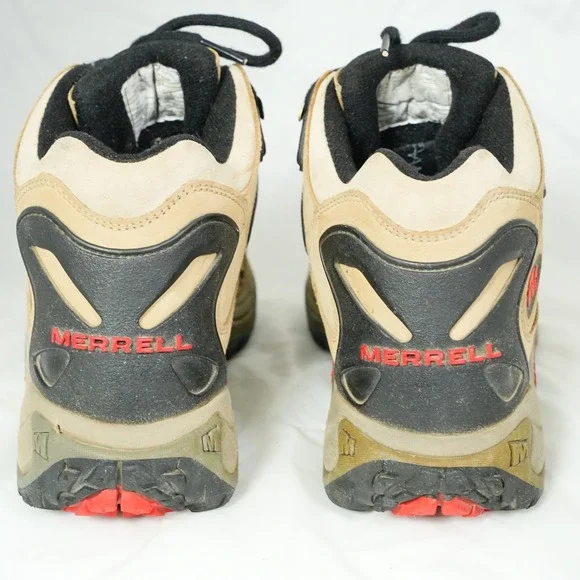 Merrell Reflex Mid Gore-Tex Taupe Leather Hiking Boots Womens Lace Up Sz 9.5 - Picture 3 of 7